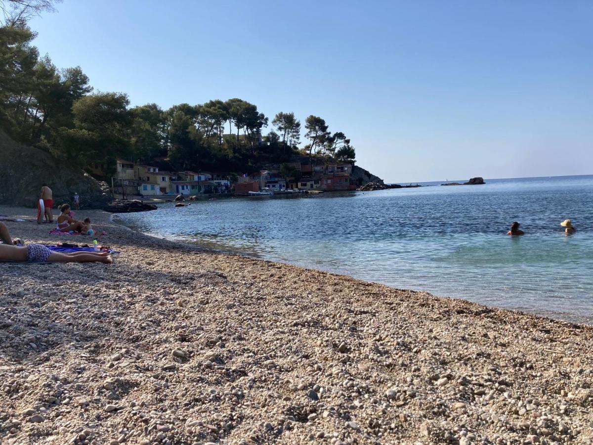 Haut De Villa Avec Terrasse Privative Jardin Et Parking Tout Pres Des Plages Toulon Exterior foto